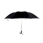 Gents Fold-Up Black Umbrella, 1.14m Diameter
